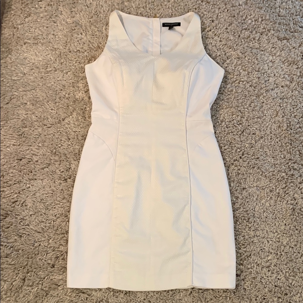 White Banana Republic White Dress Size 6
